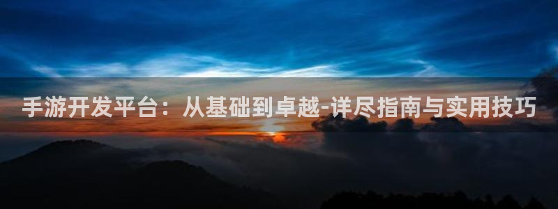 28大神软件不能用了：手游开发平台：从基础到卓越-详尽指南与